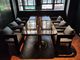 Het marmeren Meubilair van het Restaurantterras, Rechthoekige Vierkante Marmeren Hoogste Eettafel